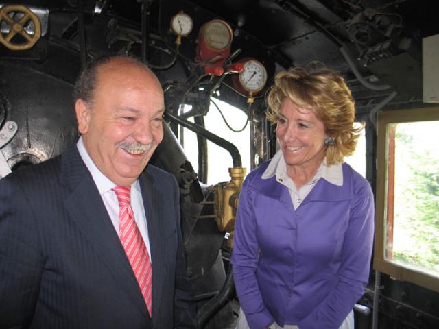 La presidenta de Madrid inaugura el Museo del Ferrocarril del barrio de Las Matas