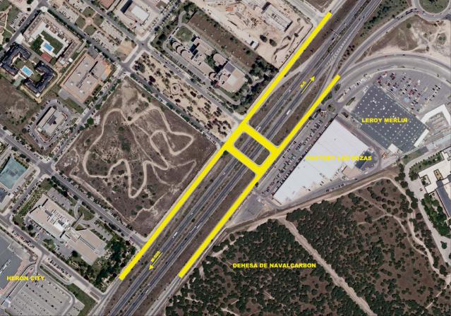 Fomento cede al Ayuntamiento las vías de servicio de la M-50 a su paso por Las Rozas
