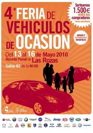 El jueves 13 se inaugura la 4ª Feria de Vehículos de Ocasión de Las Rozas