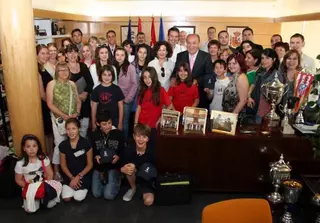 El Alcalde recibe a la Delegación Europea del programa educativo Comenius