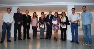 Carmen García, ganadora del Premio Extraordinario José Prat de la XVII  Edición de este Certamen de Pintura con la obra Kio