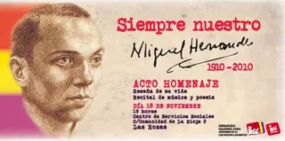 Izquierda Unida celebra un homenaje a Miguel Hernández
