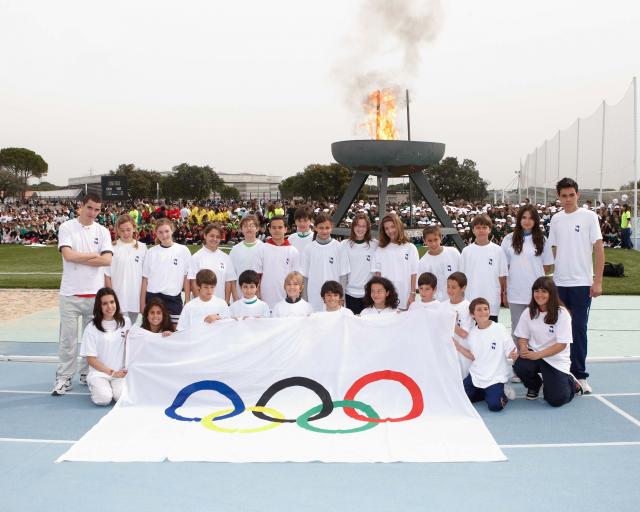 El presidente del COE inaugura con el alcalde las Olimpiadas Escolares de Las Rozas