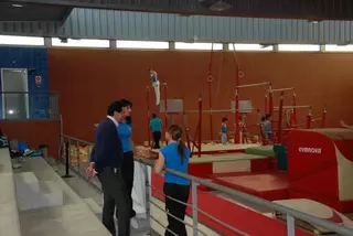 José Ignacio Fernández Rubio visita el Club Gimnástico Las Rozas
