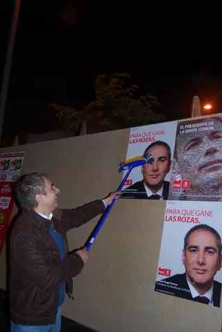 El Candidato socialista, Miguel Ángel Ferrero inicia su campaña electoral ofreciendo ilusión bajo el lema:  "Para que gane Las Rozas"