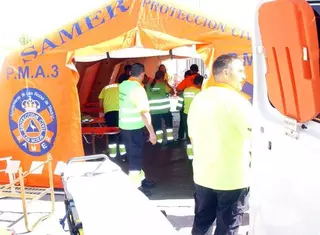 SAMER-Protección Civil de Las Rozas realiza un simulacro de asistencia a múltiples víctimas
