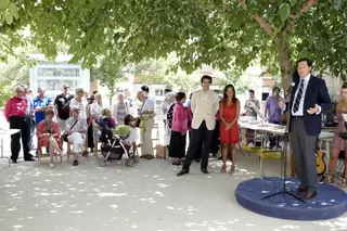 Fernández Rubio celebra con los mayores de Las Rozas la festividad de San Joaquín y Santa Ana