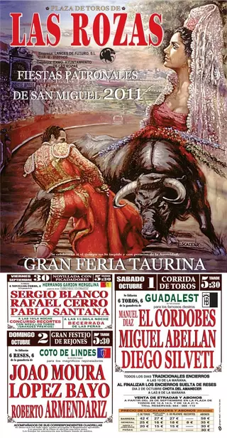 Miguel Abellán, Manuel Díaz El Cordobés y Diego Silveti, en la Feria Taurina de San Miguel 2011
